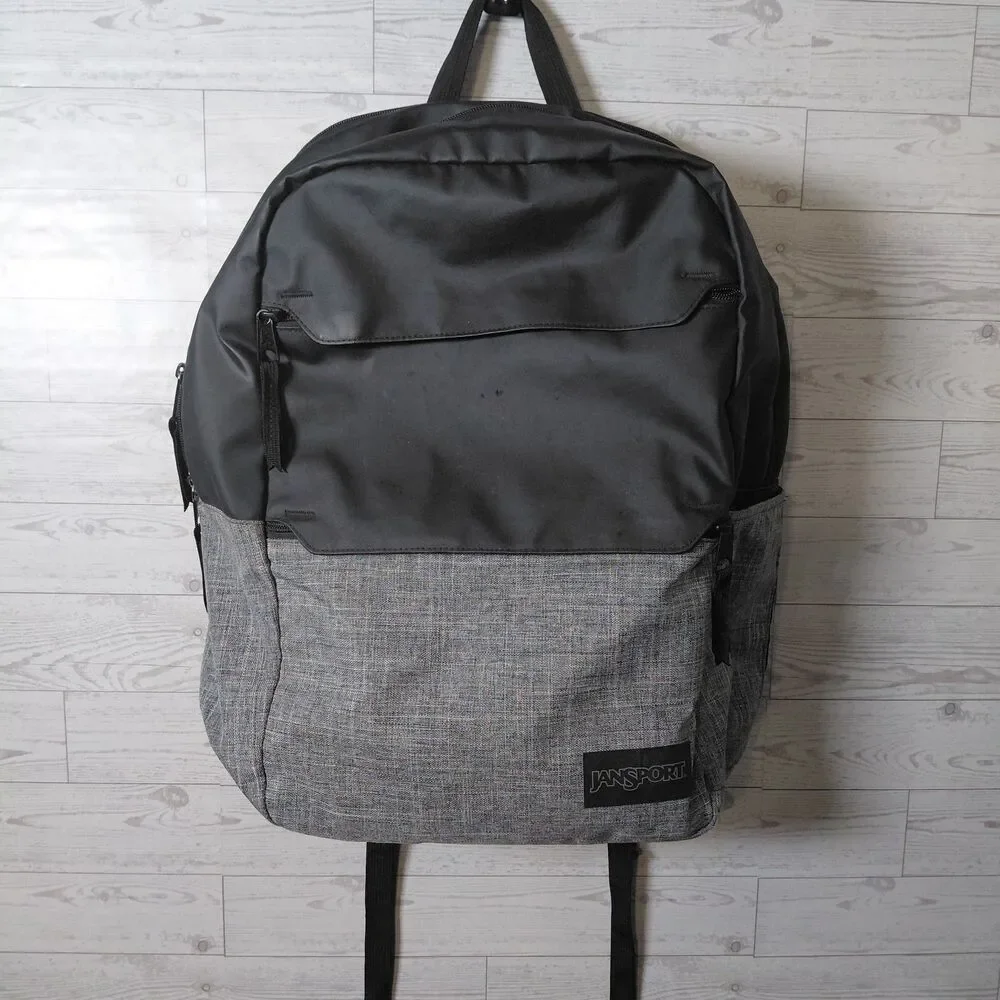 JanSport Ripley Gray Black Backpack